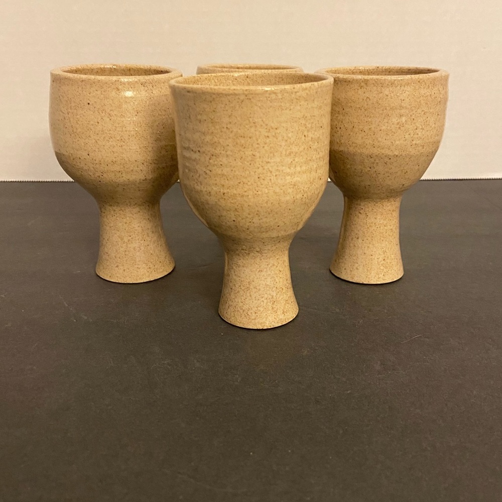 Pottery Goblets set of 4
